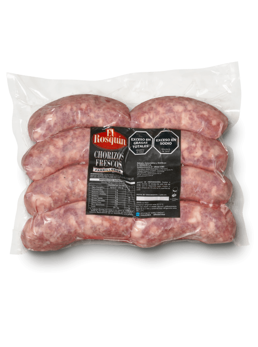 Chorizos Frescos Parrilleros - Envasado al Vacío