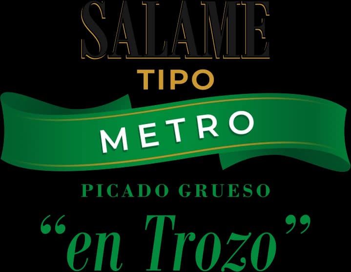 Salame Tipo Metro en Trozo - Picado Grueso - Envasado al Vacío